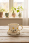 Off-White Mug and Saucer